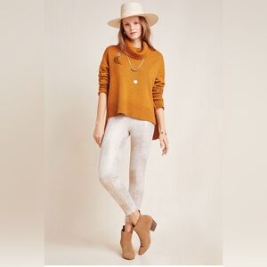 Anthropologie Sueded Shimmery Leggings